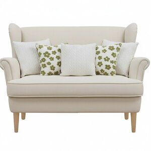 SOGA 5PC Garden Bloom Delight & Cable Knit Pure Pillowcase Decorative Floral Set